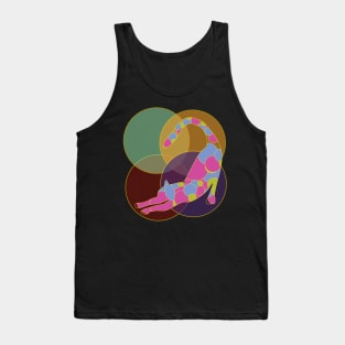 Cat with Circles Tank Top